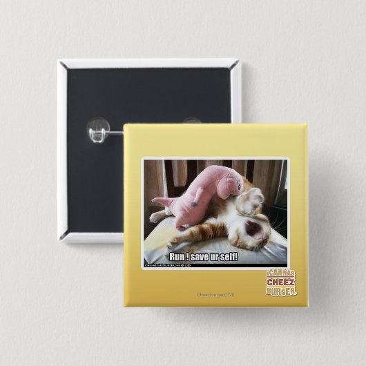 Lauf! Retten Sie ur Selbst! Button (Vorne & Hinten)