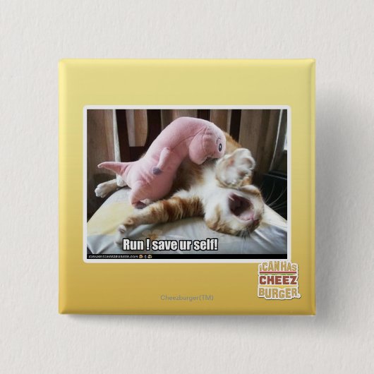 Lauf! Retten Sie ur Selbst! Button (Vorderseite)