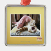 Lauf! Retten Sie ur Selbst! Ornament Aus Metall (Vorne)