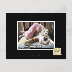 Lauf! Retten Sie ur Selbst! Postkarte
