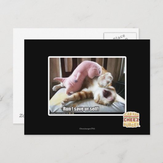 Lauf! Retten Sie ur Selbst! Postkarte (Vorne/Hinten)