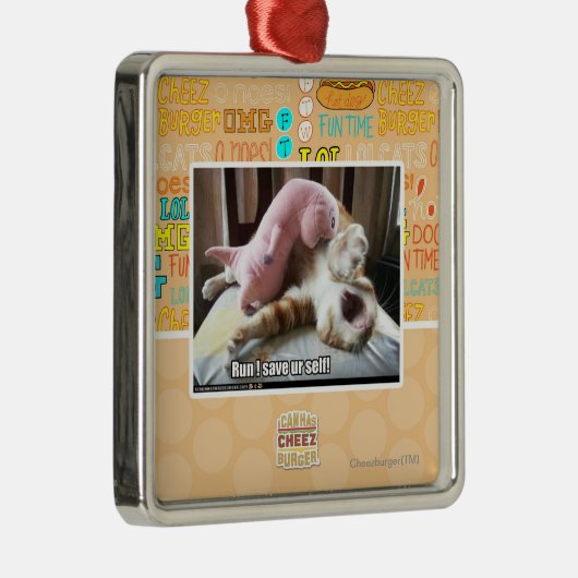 Lauf! Retten Sie ur Selbst! Silbernes Ornament (Rechts)