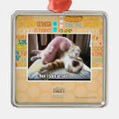 Lauf! Retten Sie ur Selbst! Silbernes Ornament (Vorne)