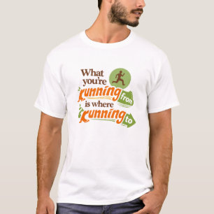 Lauf Richtung Wachstum Motivations-T-Shirt T-Shirt