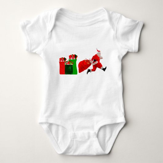 Lauf, Santa One-Piece Baby Strampler (Vorderseite)