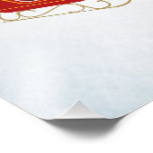 Lauf, Santa, Run! Fotodruck (Ecke)