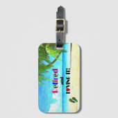 Lauf und Liebe! Gepäckanhänger (Vorderseite Vertikal)