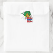 Lauf Wald Lauf Quadratischer Aufkleber (Tasche)