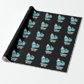 Lauf Wasser Funny Water Pun Dark BG Geschenkpapier (Ungerollt)