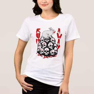 Lauf weg Funny Medival Fantasy Design Tri-Blend Shirt