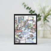 Lauf weg! Postkarte (Stehend Vorderseite)