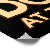 Lauf wie Donuts Marathonläufer laufen Poster (Ecke)