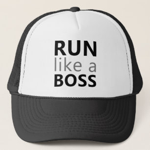 Lauf wie ein Boss Truckerkappe