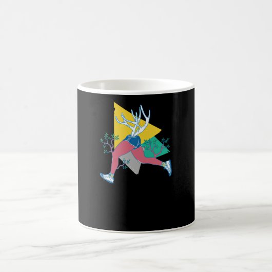 Lauf wie ein Hirsch Kaffeetasse (Mittel)