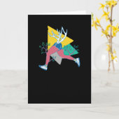 Lauf wie ein Hirsch Karte (Gelbe Blume)