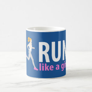 Lauf wie ein Mädchen Kaffeetasse