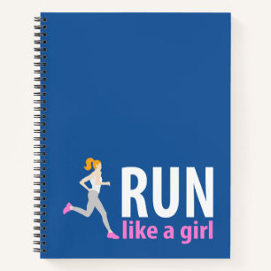 Lauf wie ein Mädchen Notizbuch