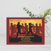 Lauf wie ein Marathonläufer Einladung (Stehend Vorderseite)