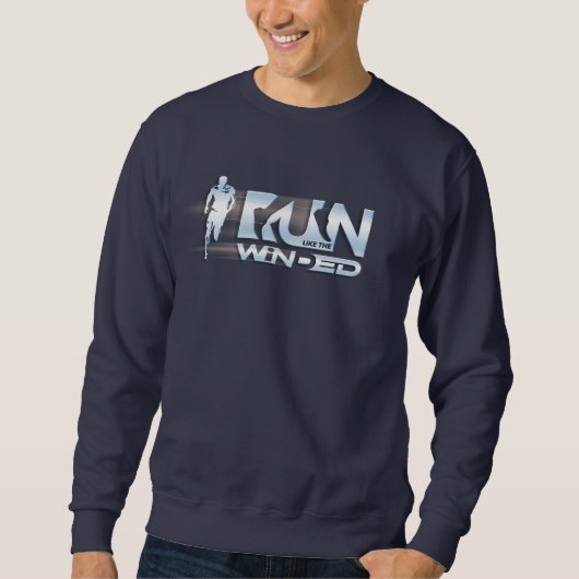 Lauf wie ein Wind | Männerpullover Sweatshirt (Vorderseite)