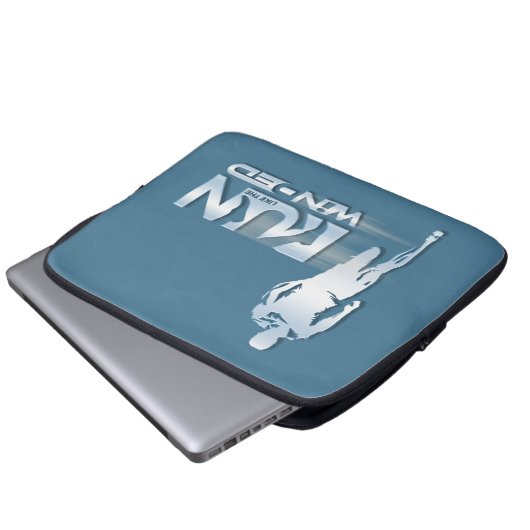 Lauf wie ein Wind | Notebook-Sieb 13" Laptopschutzhülle (Vorne Knopf)