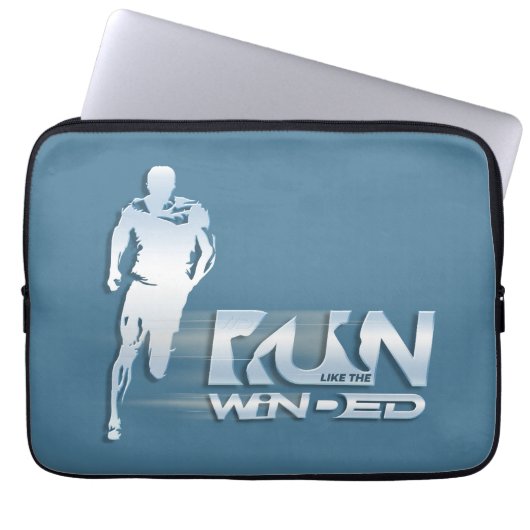 Lauf wie ein Wind | Notebook-Sieb 13" Laptopschutzhülle (Vorderseite)