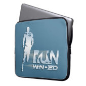 Lauf wie ein Wind | Notebook-Sieb 15" Laptopschutzhülle (Vorderseite Links)