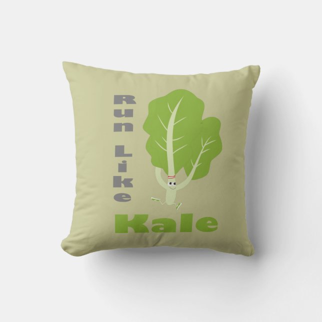 Lauf wie Kale! Kissen (Vorderseite)