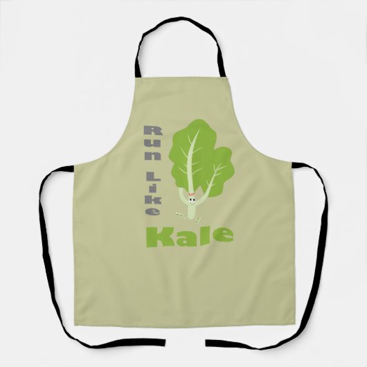 Lauf wie Kale! Schürze (Vorderseite)