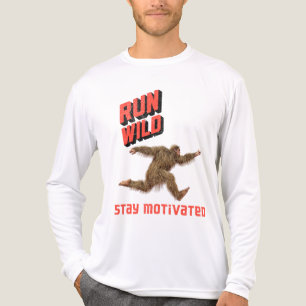 Lauf wild Bigfoot Fitness Motivation Tri-Blend Shirt