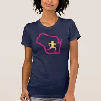 Lauf Wisconsin - laufender T - Shirt