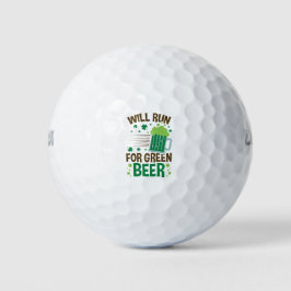 Lauf zum Tag des Grünen Beer St Patricks Golfball