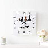 Laufbahn Quadratische Wanduhr (Zuhause)