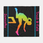 Laufbahn und Feldleder Fleecedecke (Vorderseite (Horizontal))