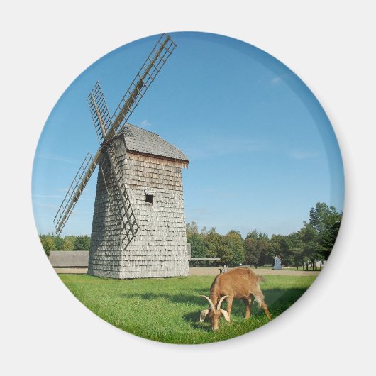 Laufband und Ziege - Magnet (Vorne)
