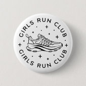 Laufclub für Mädchen Button (Vorderseite)