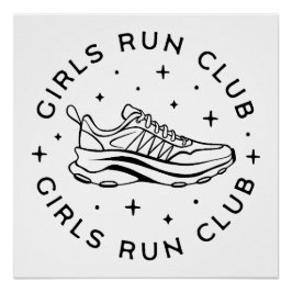 Laufclub für Mädchen Poster