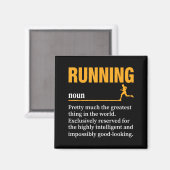 Laufdefinition Humor Marathon Lustiger Athlet Ru Magnet (Vorderseite/Rückseite)
