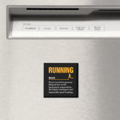 Laufdefinition Humor Marathon Lustiger Athlet Ru Magnet (In Situ (Geschirrspüler))