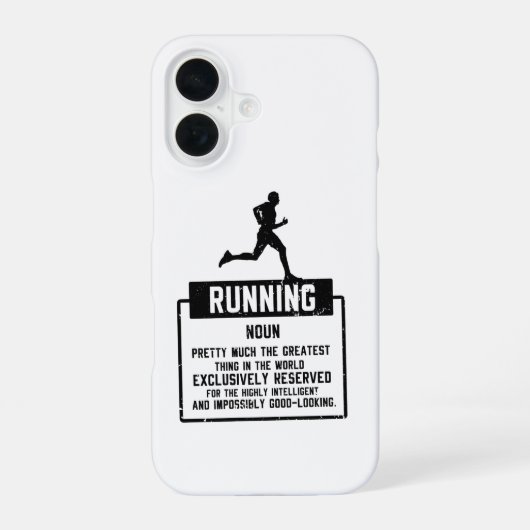 Laufdefinition iPhone 16 Hülle (Rückseite)