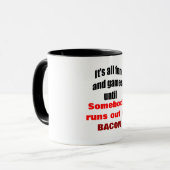 Läufe aus Speck heraus Tasse (Vorderseite Links)