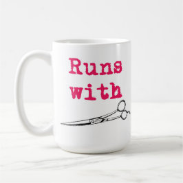 Läufe mit der Scherhaar-Stylist-Tasse Kaffeetasse