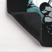 Laufe vor meinen dunklen Gedanken Lustiger Waschbä Mousepad (Ecke)