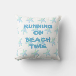 Laufen am Strand Starfish Throw Kissen