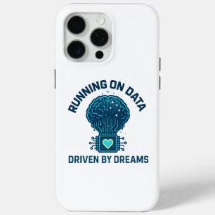 Laufen auf Daten, angetrieben von Dreams AI Art Case-Mate iPhone Hülle