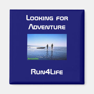 Laufen auf dem Strandmagneten Magnet