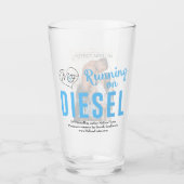 Laufen auf Diesel-Trinkglas Glas (Vorderseite)