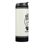 Laufen auf Hunden und Kaffeetemperatur Thermosbecher (Nach links gedreht)