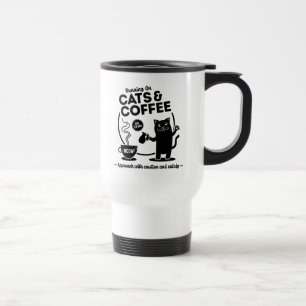 Laufen auf Katzen und Kaffee-Travel Mug Reisebecher