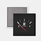 Laufen auf leer magnet (Vorderseite/Rückseite)
