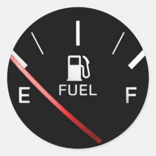 Laufen auf leer runder aufkleber